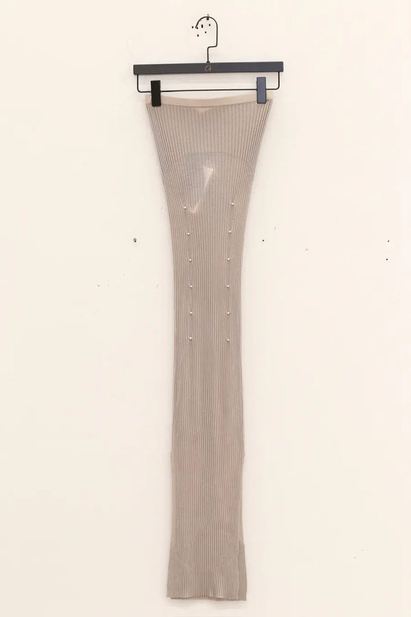 RUI Wool Intarsia Maxi Dress RAW23KN19 Ash